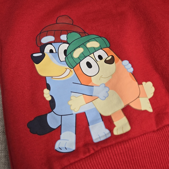 NWT Bluey 2-Piece Winter Sweatshirt & Flared Pants Outfit 18M - Picture 3 of 7